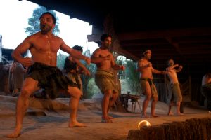 Maori cultural show war dance