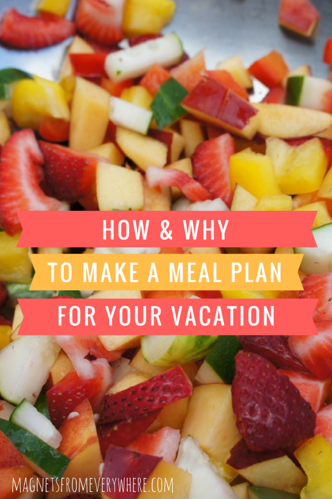 Vacation home meal plan