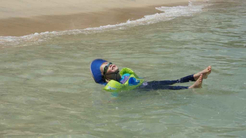 Lanikai Beach floating