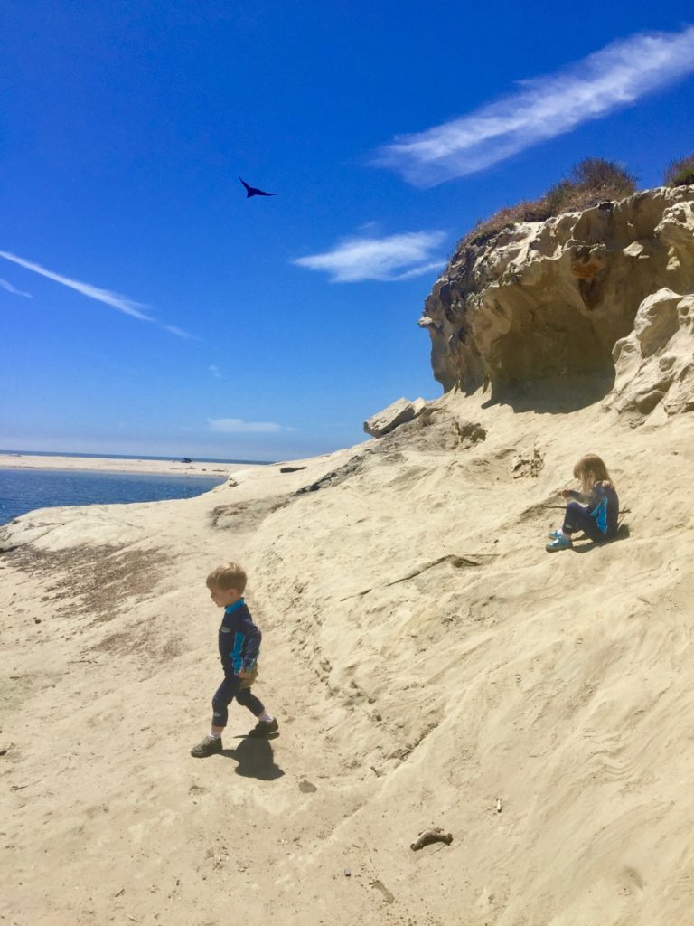 Playing on the cliffs
