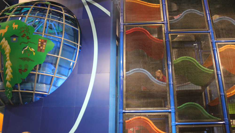 Climbing structure at the Children's Museum of Atlanta