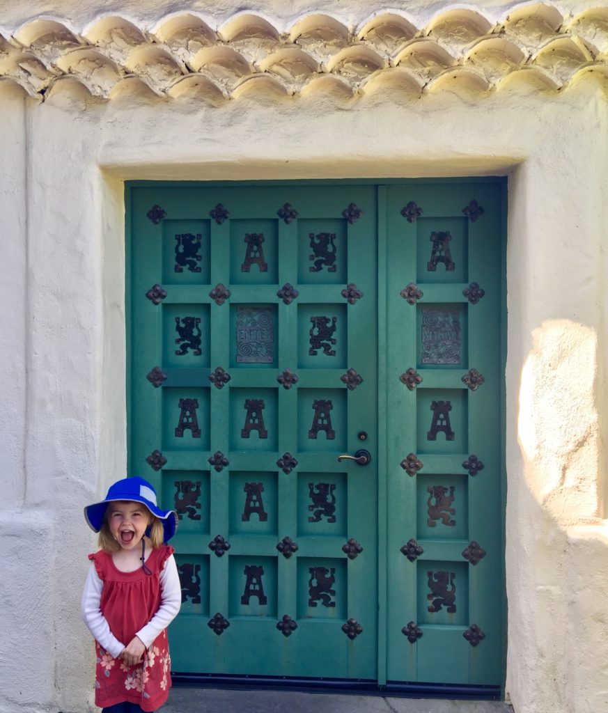 Green door at the Allied Arts Guild