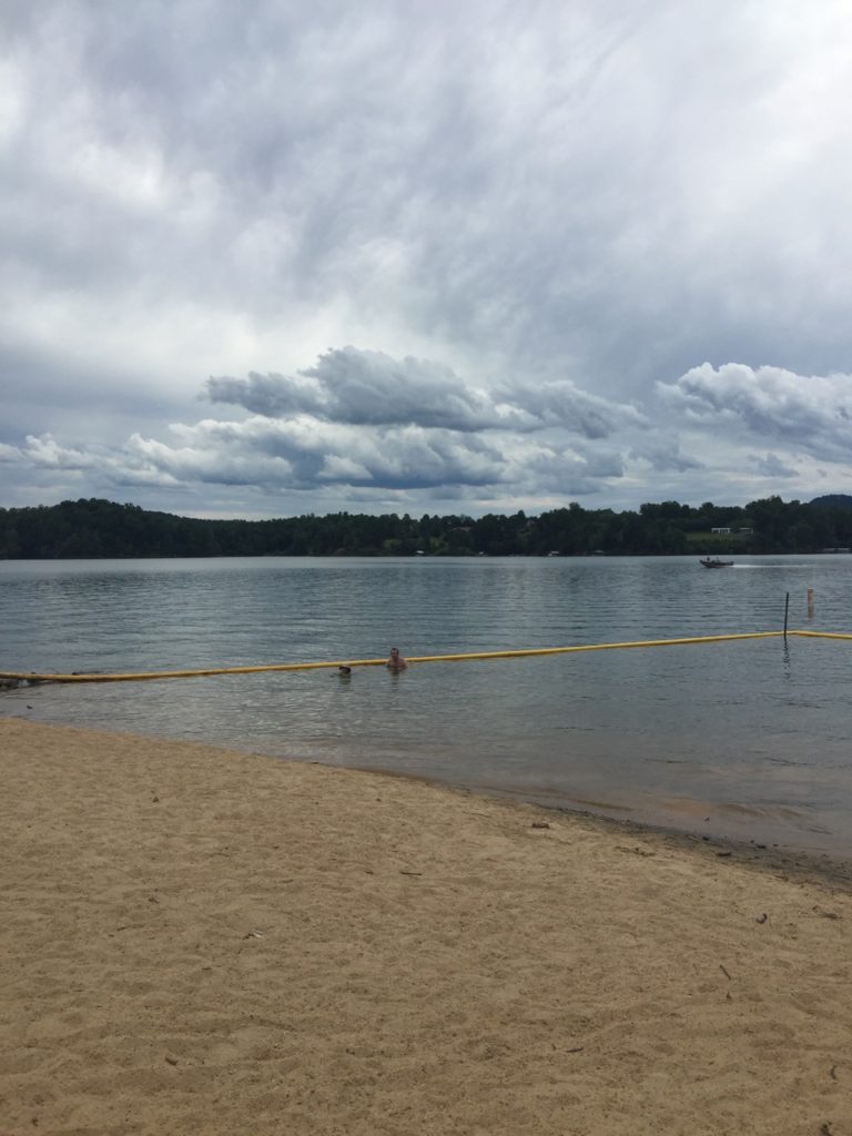 Chris at W Kerr Scott Dam