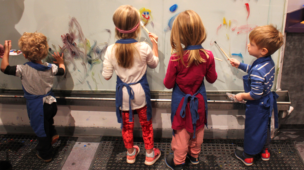 Painting at the Children's Museum of Atlanta