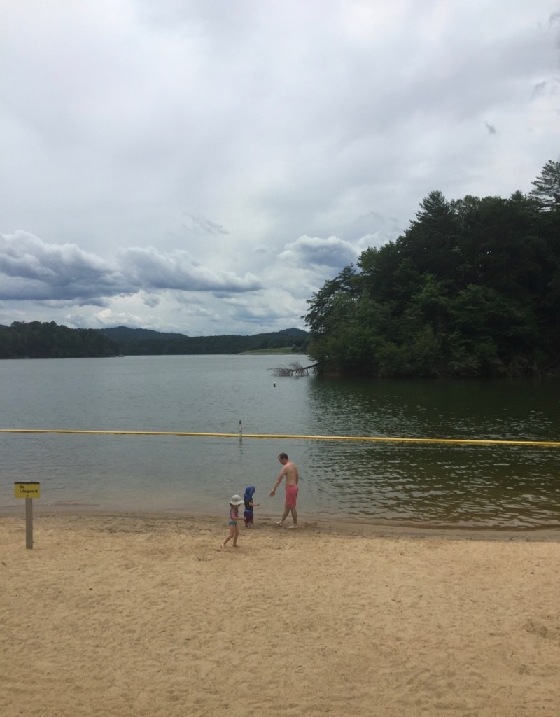 Taking a swim at W. Kerr Scott Dam & Reservoir