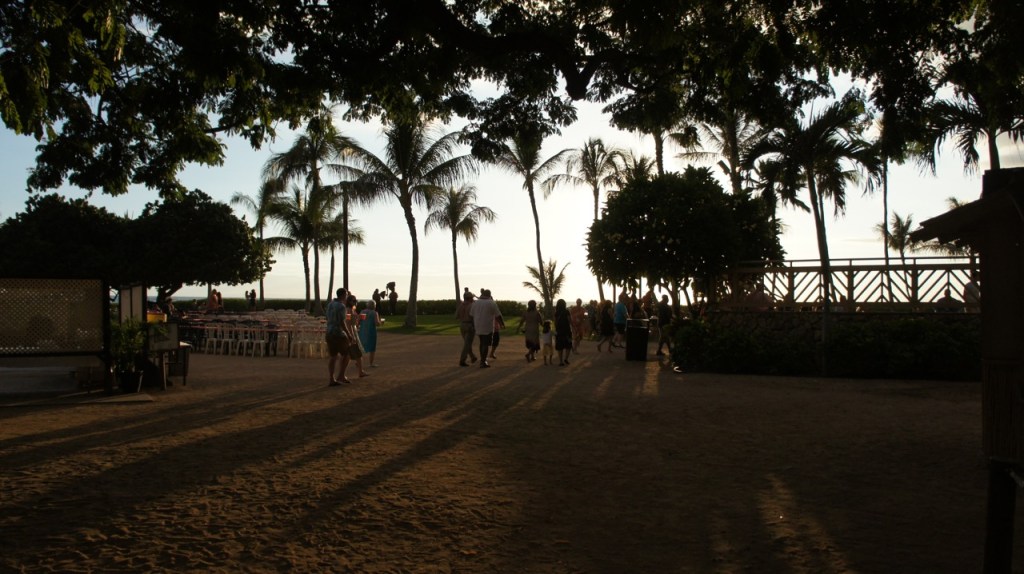 Paradise Cove in the sunset shadows