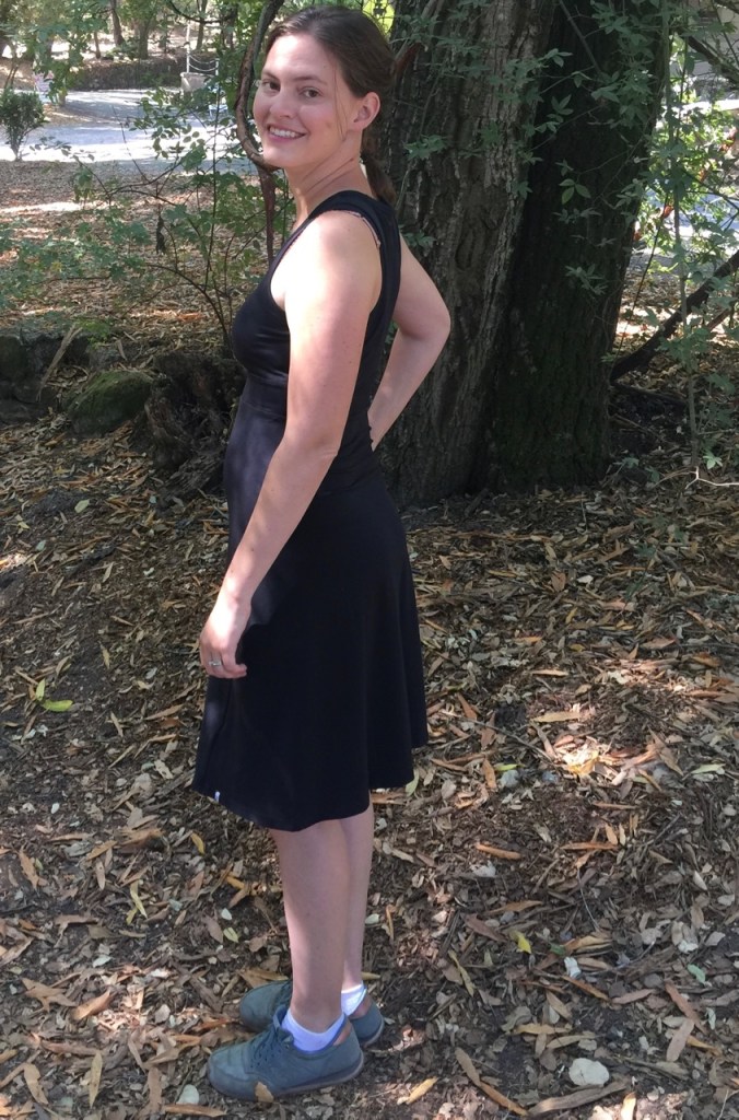 The perfect travel dress side view