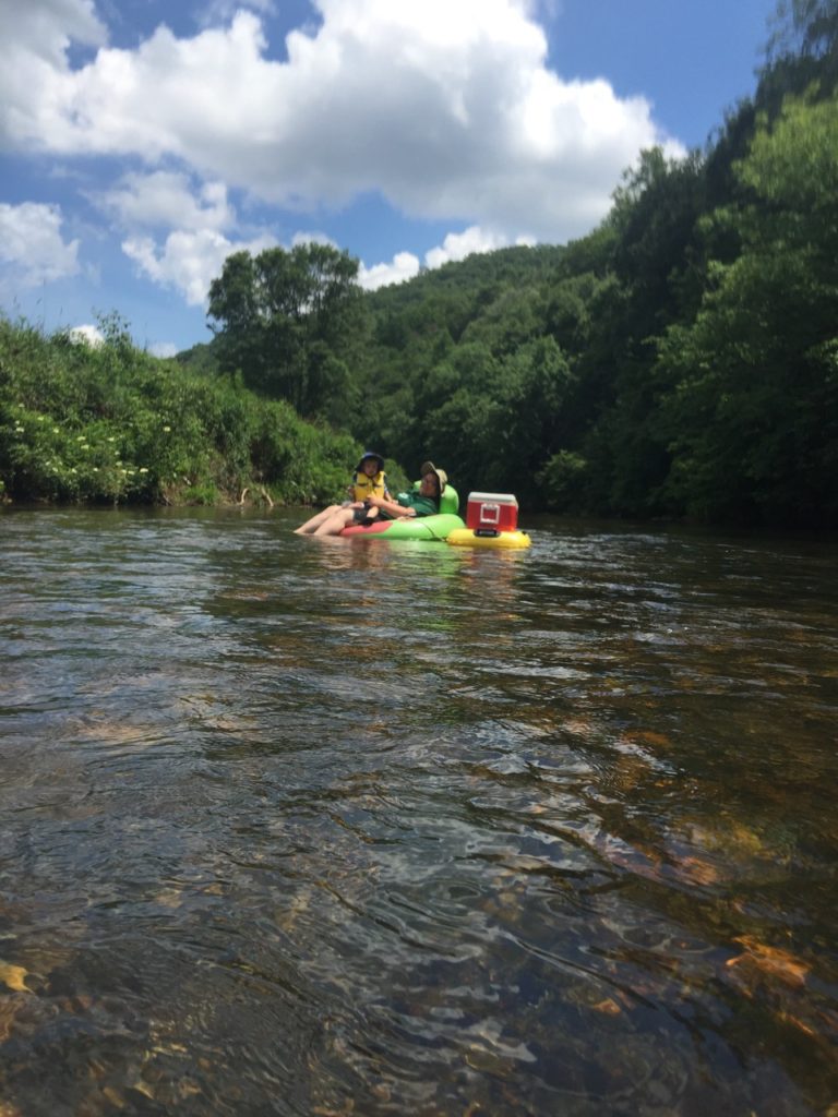 Floating with the cooler