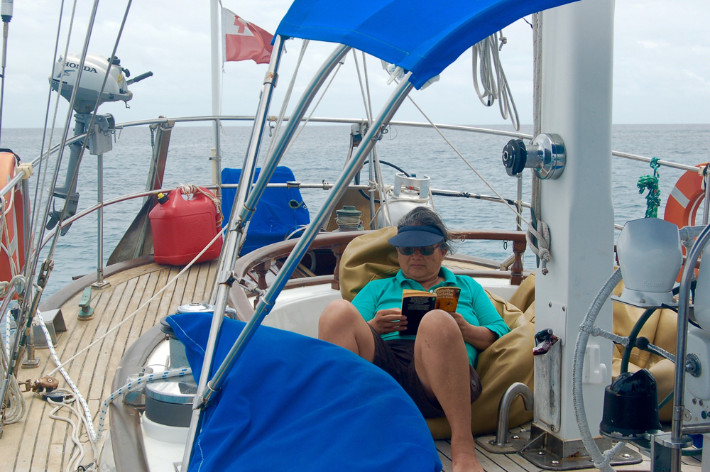 Mama relaxing in Tonga.