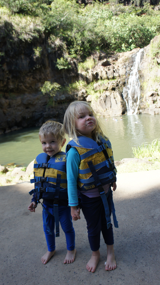 Waimea Falls with toddlers