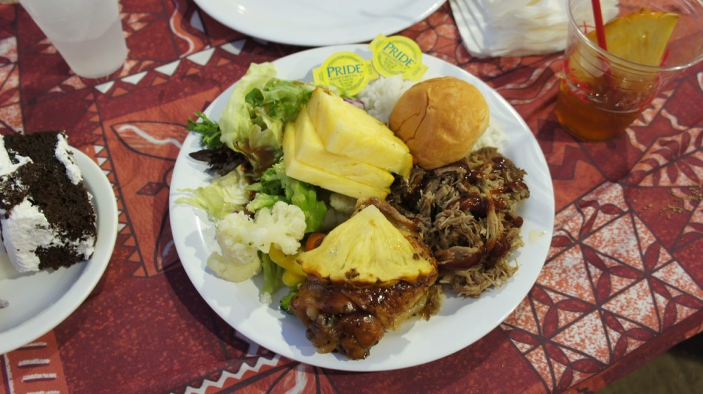 Paradise Cove Luau Food